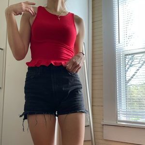 Red tank top